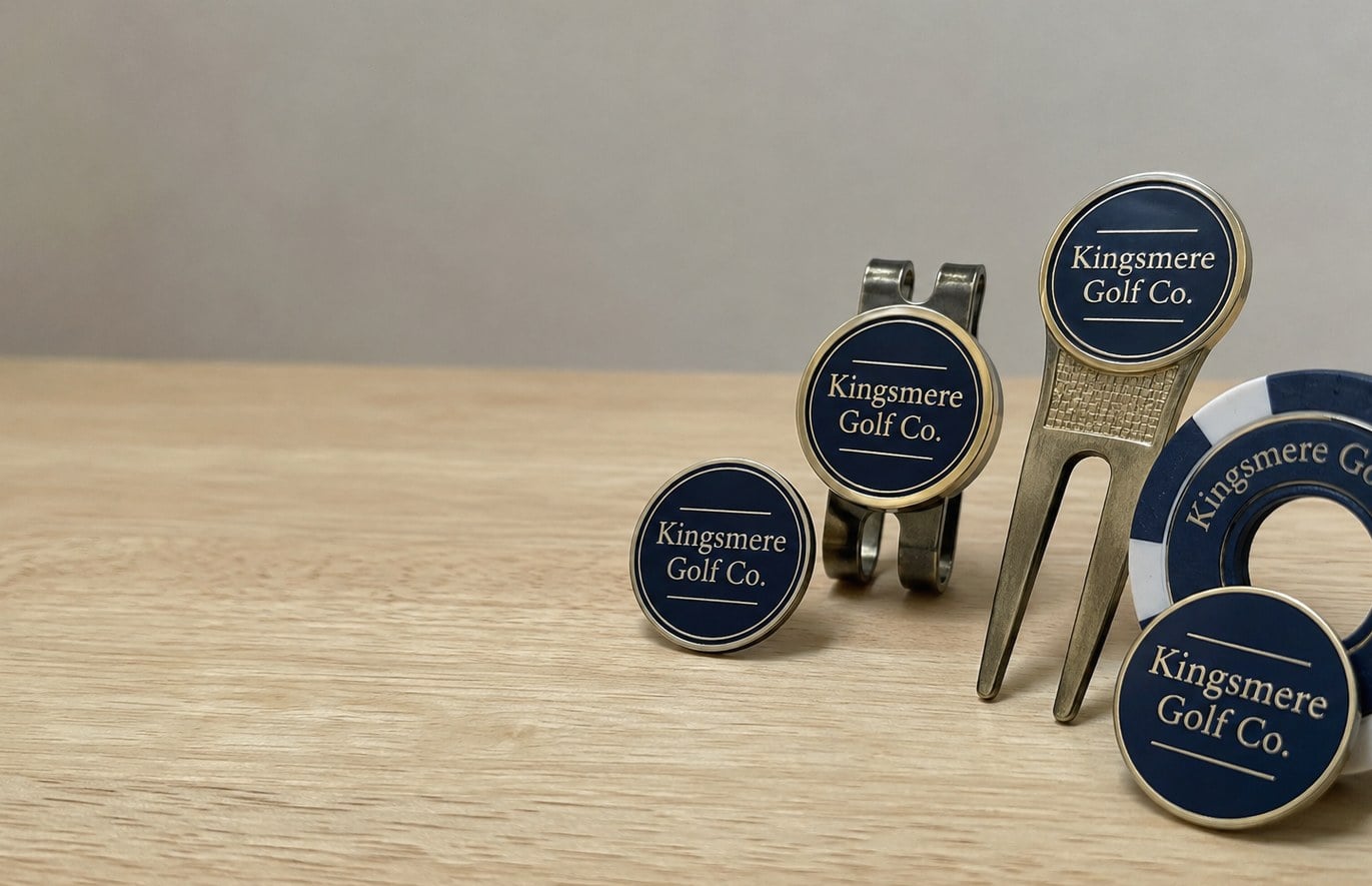 Custom printed golf ball markers with logo