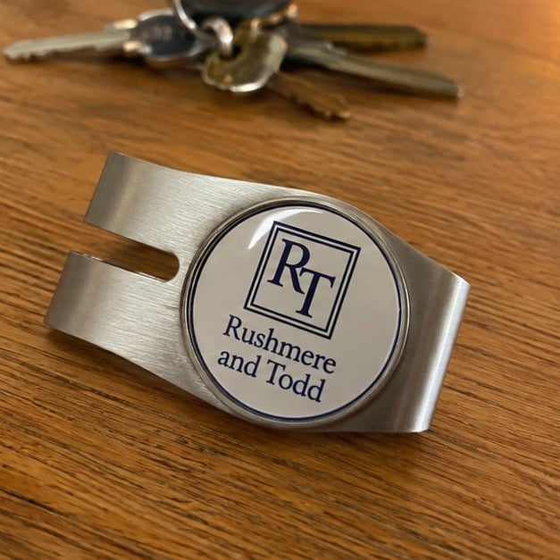 Personalized golf ball markers — customer photo