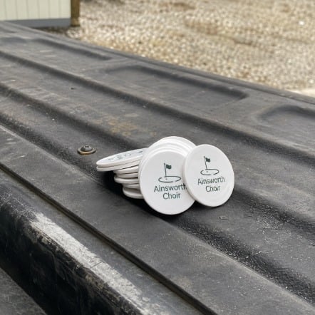 Promotional custom golf ball markers with company logo
